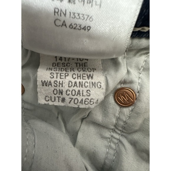 Mother Jeans‎ Women's Size 26 Blue The Insider Crop Step Chew Stretch Flare - Picture 6 of 9